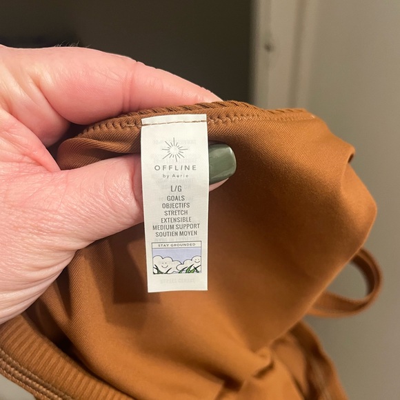 Brown Ribbed Sportsbra - Picture 8 of 9